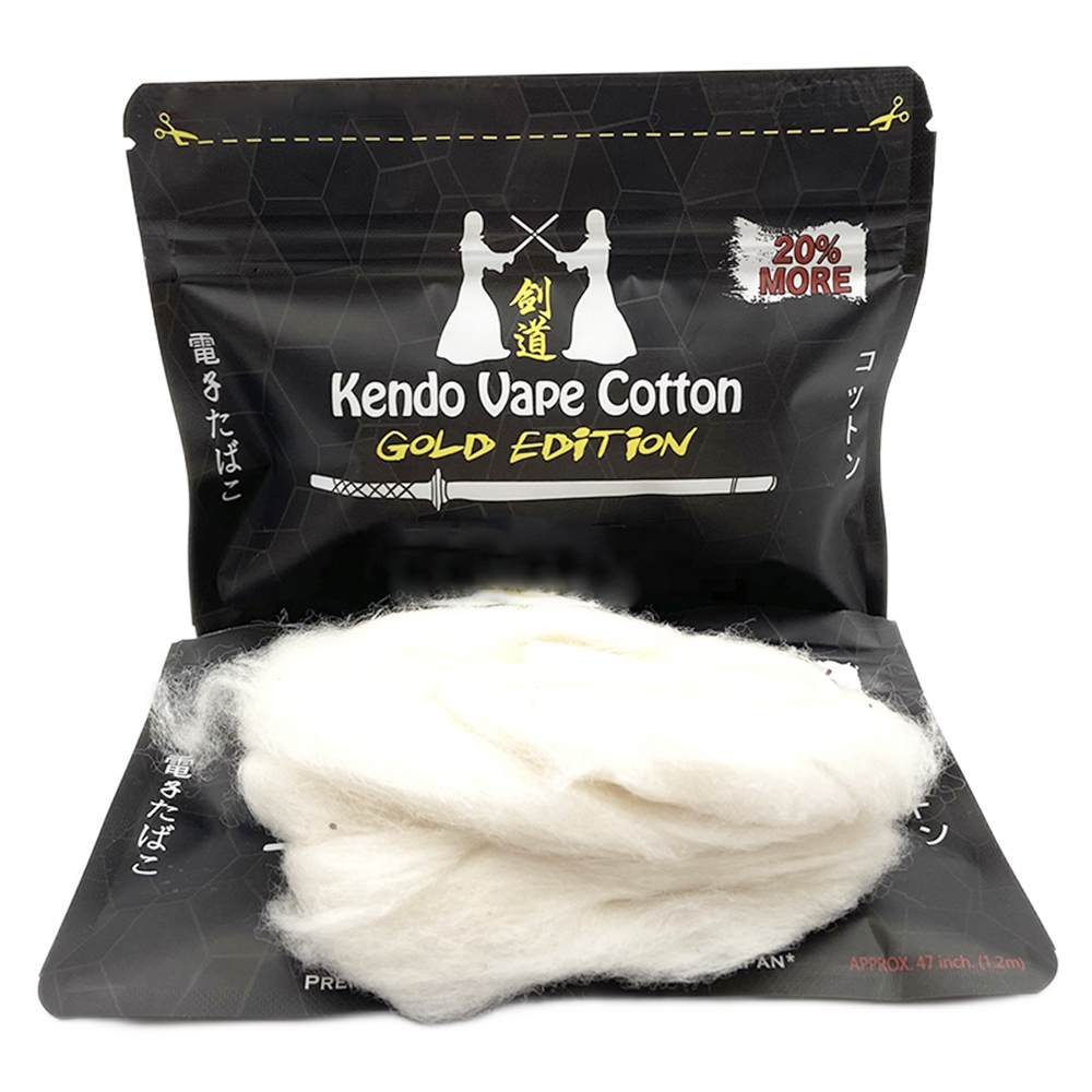 Nouveau Kendo coton édition or - Vaping Goods avis et prix