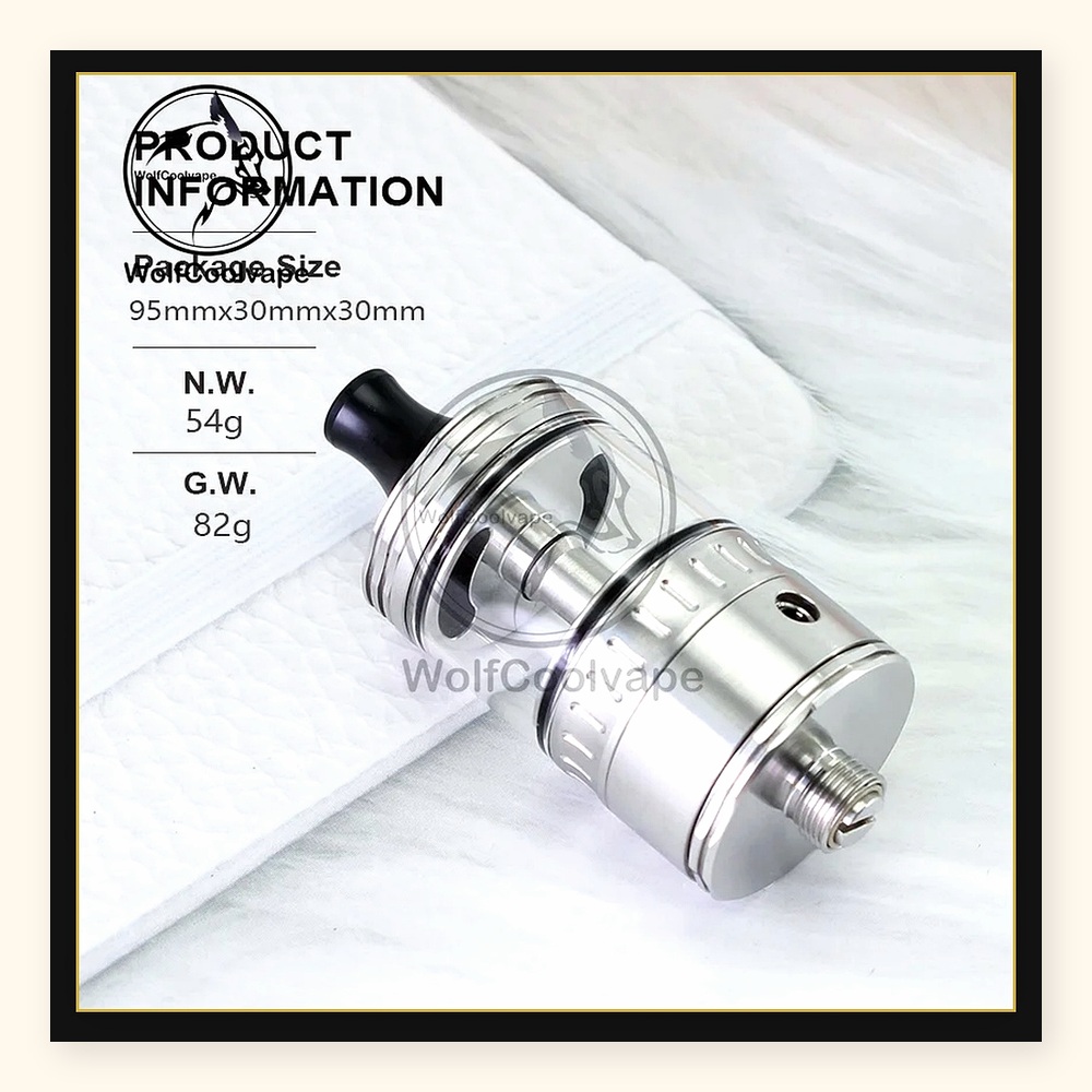 Wolfcool Vape NOLA RTA 22 mm,  - Vaping Air avis et prix